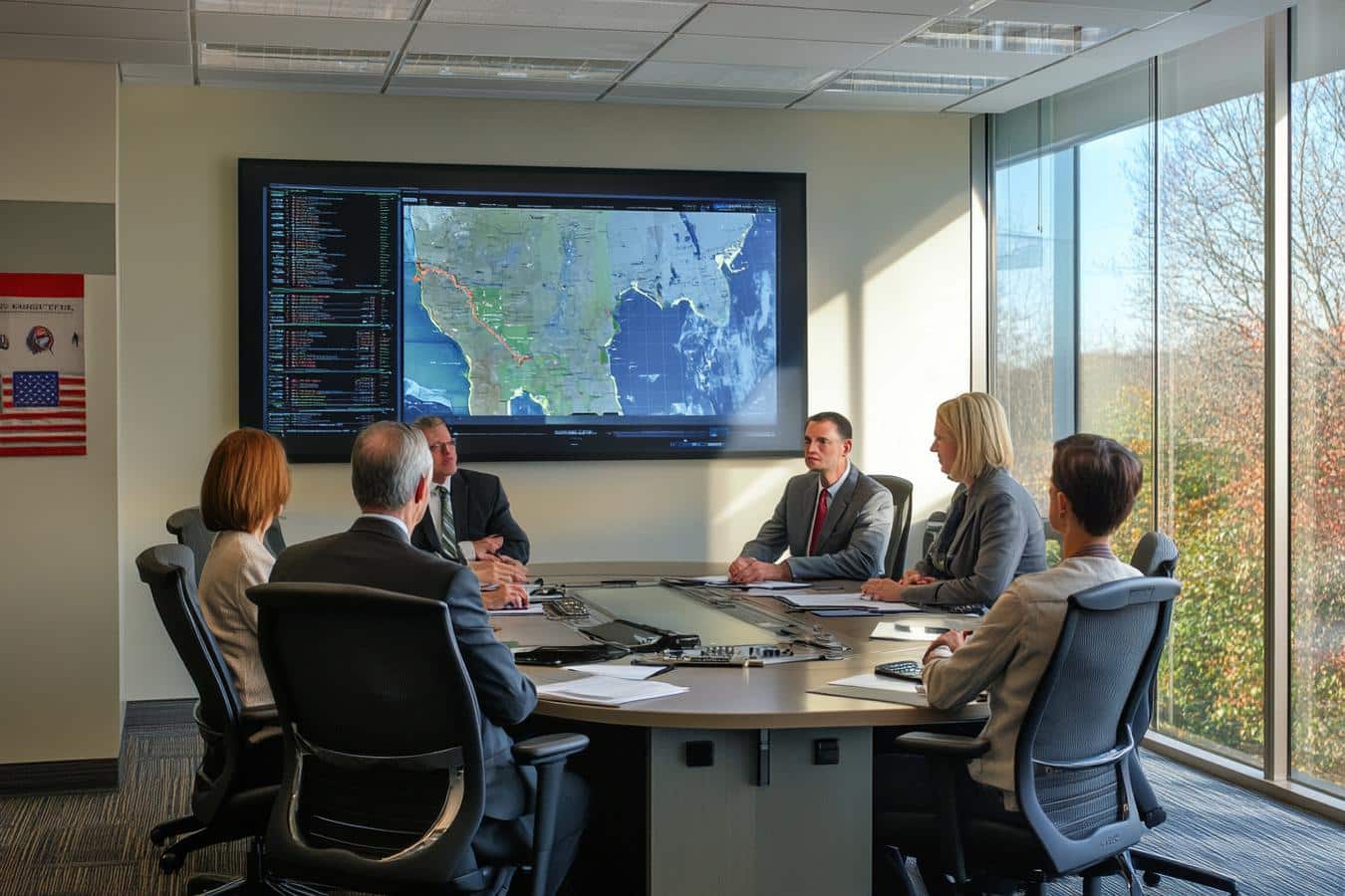 national security team in action